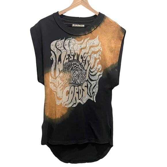 NWOT Free People We The People West Coast Records Graphic Shirt Size XS - Picture 1 of 7